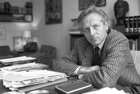 Oslo 19890413: Publishing manager William Nygaard in Aschehoug after the Norwegian …, 1989 (photo)