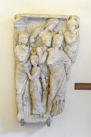 Sarchophagus with the myth of Phoedra, Boncompagni Ludovisi collection (marble)