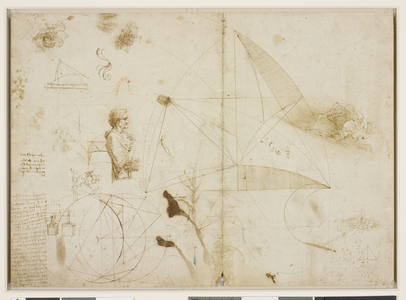 A sheet of miscellaneous studies, c.1490 (pen & ink on paper)