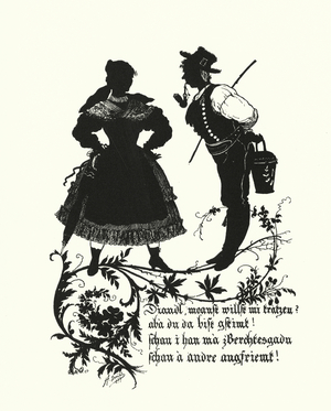 Silhouette by Hugo Strohl (litho)