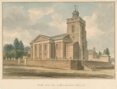 Middlesex - Twickenham Church, 1826 (w/c on paper)