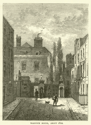 Warwick House, about 1810 (engraving)