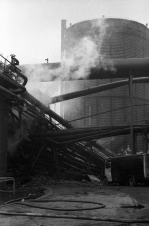 DEU, Germany, Dortmund: An explosion shook the coking plant of Gneisenau …, 1974 (photo)
