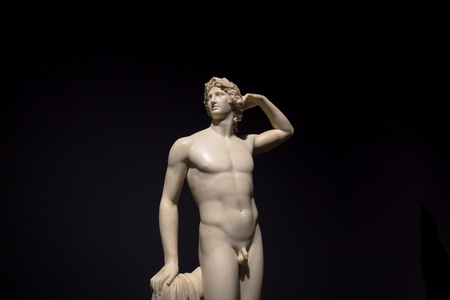 MILAN, ITALY - June 2020: the ancient sculpture Apollo Crowing Himself - 1782 - Ant..., 2019 (photo)