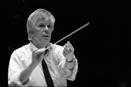 Christoph Von Dohnanyi in 1990 (b/w photo)