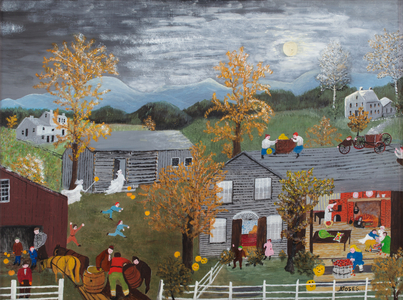 Halloween, 1955 (oil on pressed wood)