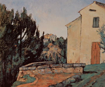 The Abandoned House at Tholonet (oil on canvas)