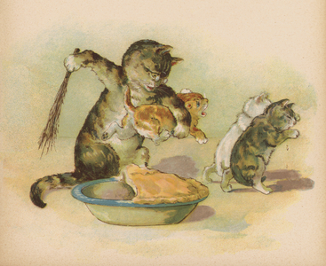 Three Little Kittens Lost Their Mittens (chromolitho)