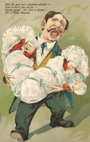 Double twins (colour litho)