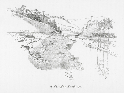 A Perugino Landscape (litho)