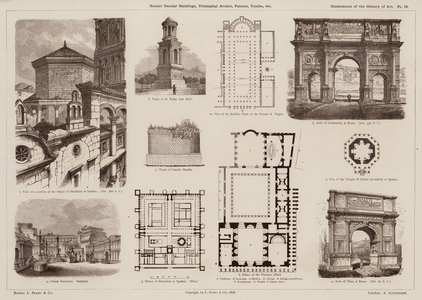 Roman Secular Buildings, Triumphal Arches, Palaces, Tombs, etc (engraving)
