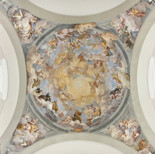 View of the cupola, Church of Saint Abbondio, Mezzegra, Como, Lombardy, Italy (photo)