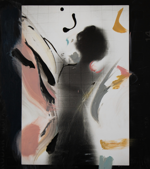 Terpsichorean 13A, 2024 (oil on silver gelatin print mounted on aluminium)