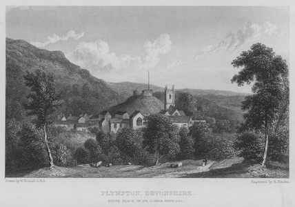 Plympton, Devonshire, Birth Place of Sir Joshua Reynolds (engraving)