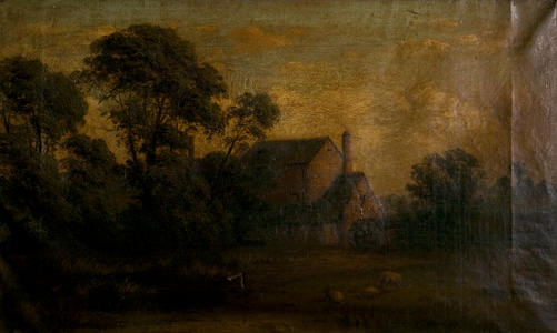 The Old Mill, Aylestone, Leicestershire (oil on canvas)