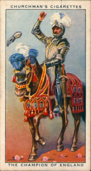The Champion of England (colour litho)