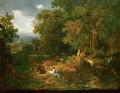 Meleager kills the Wild Boar of Calydon … (oil on canvas)