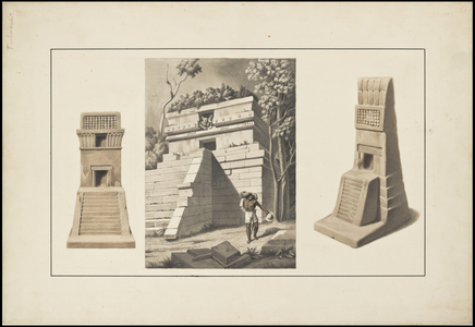 A collection of Waldeck's original artwork of Mesoamerica, Box 16 of 22, 1831 (print)
