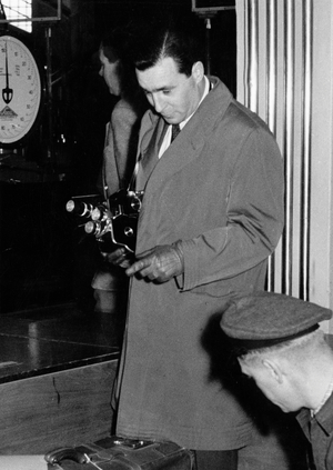 The German documentary filmmaker, producer, journalist and publisher Max H Rehbein, end 1950s