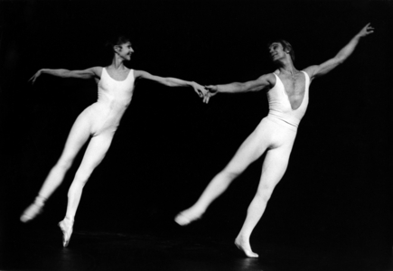 Russian Dancers Vladimir Vassiliev and Ekaterina Maximova (Husband and Wife) in Ballet "Romeo and Juliet" By Maurice Bejart, Paris, May 11, 1979 (b/w photo)