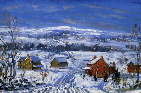Winter Bucks County by Walter Emerson Baum, 1935 (oil on board)