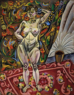 Standing Nude, 1918 (oil on canvas)