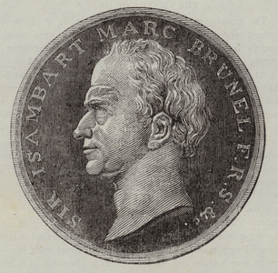 Medal for Sir Isambard Marc Brunel in connection with the opening of the Thames Tunnel (engraving)