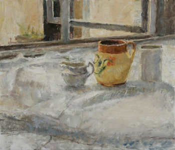 Open Window and Yellow Jug, 2005 (oil on canvas)