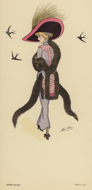 Winter 1910-1911 fashions (colour litho)