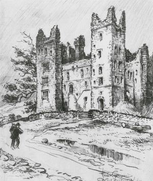 The Castle of the Scropes (litho)