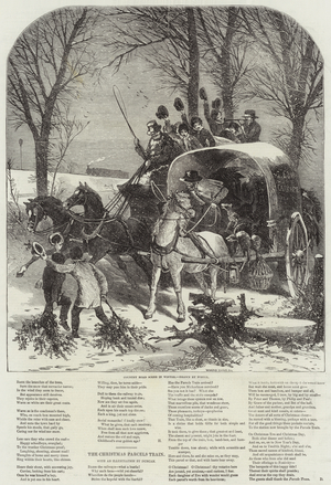 Country Road Scene in Winter (engraving)