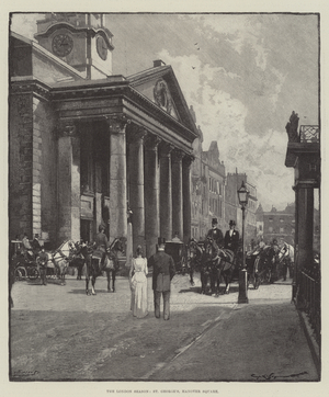 The London Season, St George's, Hanover Square (engraving)