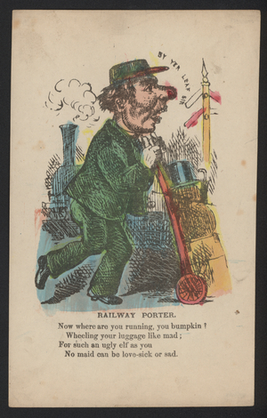 Railway Porter (colour litho)