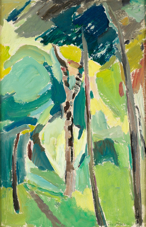Allée Sous-Bois, c.1930 (oil on panel)