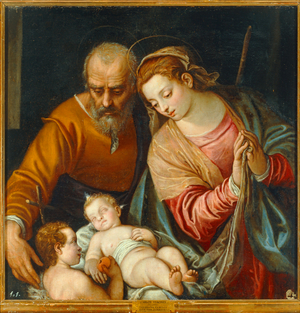 The Holy Family with young Saint John Baptist …