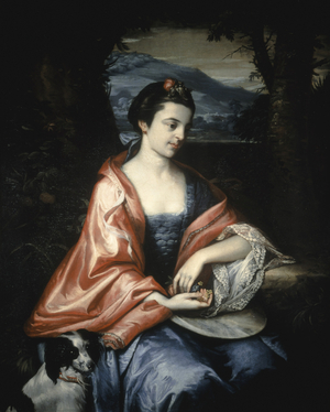 Ann Allen, later Mrs John Penn, August 1763 (oil on canvas)