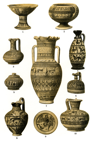 The development of Greek pottery
