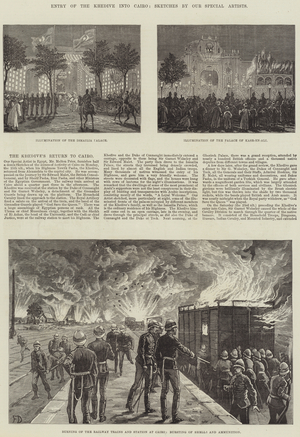 Entry of the Khedive into Cairo (engraving)