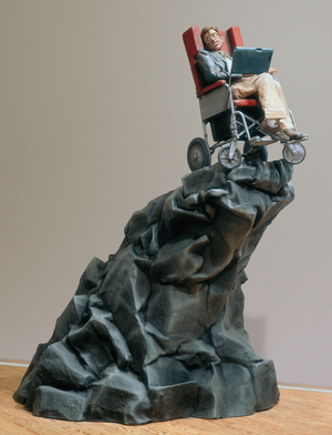 Ubermensch, 1995 (fibreglass, resin, paint, rhinestone, wig and glasses)