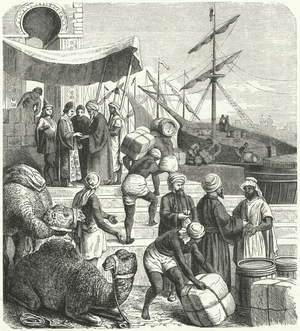 Arab traders (engraving)