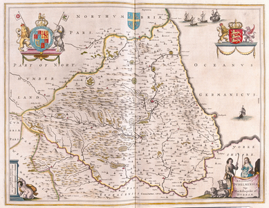 Bishoprike of Durham, in 'Theatrum Orbis Terrarum, sive Atlas Novus' by Willem Blaeu, Amsterdam, 1645-50