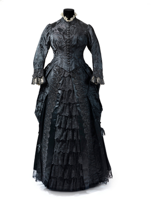 Dress (silk, cotton & jet)
