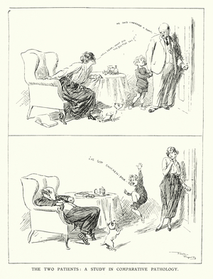 Cartoon by Frank Reynolds (colour litho)