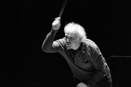 Michel Corboz, 1987 (b/w photo)