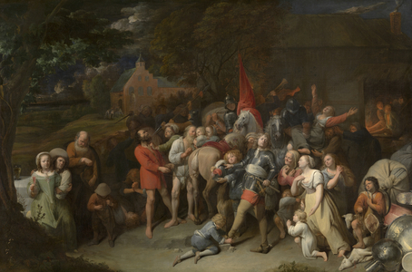 Plundering Soldiers (oil on canvas)
