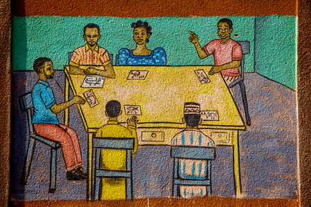 Wall painting in Ouahigouya, Burkina Faso, 2017 (photo)