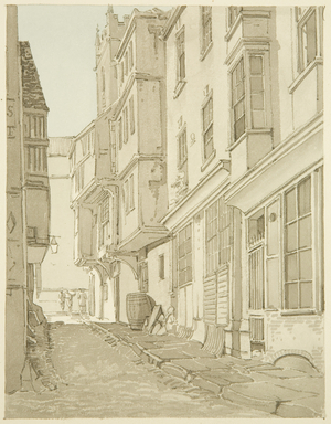 Church Lane, St Peter's (pencil & watercolour on paper)
