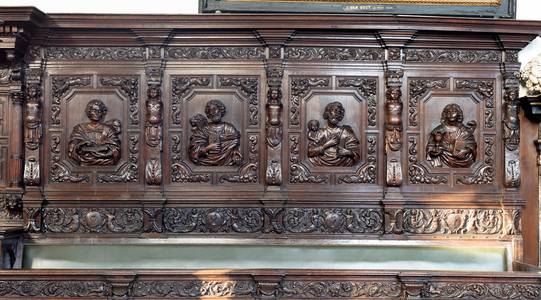 Choir stalls, Jan Schockaert, Jaak Schapelinck and Joos Blomme, 1640