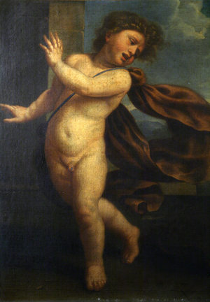 Boy and Viper (oil on canvas)