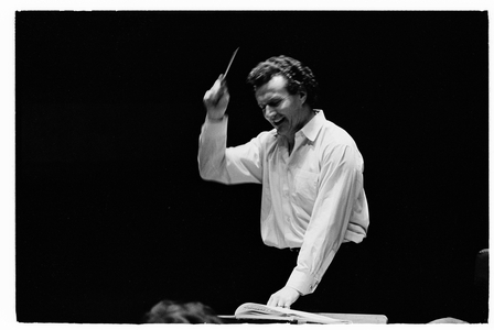 Colin Davis at the Champs Elysees Theater 1975 (photo)
